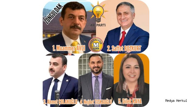 AK PARTİ ZONGULDAK MİLLETVEKİLİ ADAY LİSTESİ