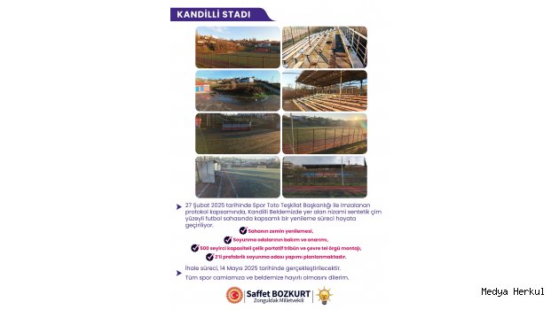 KANDİLLİ STADI YENİLENİYOR