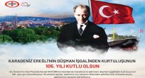 ERDEMİR'DEN , 18 HAZİRAN EREĞLİ’NİN KURTULUŞU MESAJI